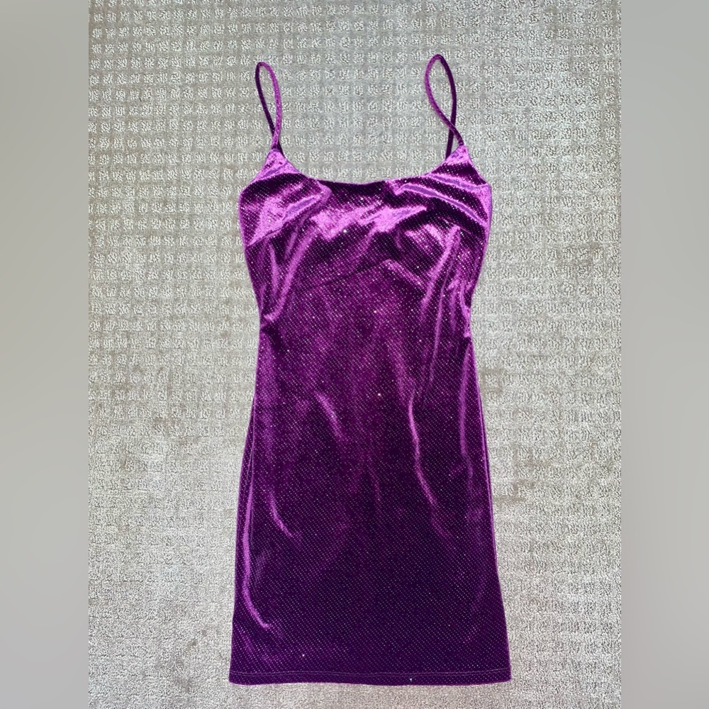 Windsor purple glitter dress for woman